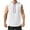 White, variant on Dagegui Mens Hooded Sleeveless Shirts Casual Loose Fit Sport Hoodies Solid Color Gym & Outdoor Basketball Muscle Tank Tops Gray,2XL