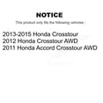 thumbnail image 2 of CMX Front Rear Disc Brake Rotors and Ceramic Pads Kit for Car Honda Crosstour Accord K8C-101338, 2 of 11