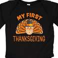 thumbnail image 4 of Inktastic Cute Turkey My 1st Thanksgiving Boys or Girls Long Sleeve Baby Bodysuit, 4 of 5