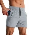 thumbnail image 2 of Kcolen Men's Running Shorts 7 Inch Men's Summer Casual Shorts for Fitness and Leisure with Pockets Solid Color Beach Sports Pants Summer Beach Lounge Sweat Shorts, 2 of 9