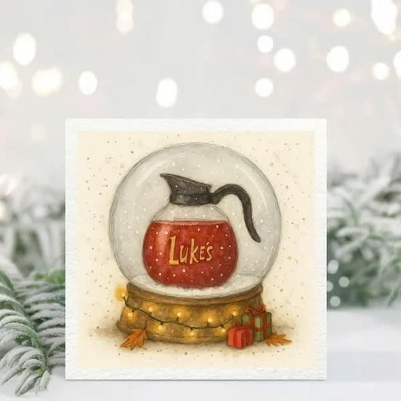 Personalized Merry Christmas Card with Reindeer Design