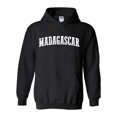 thumbnail image 1 of What to do in Madagascar? Travel Time Flag Map Guide Flights Top 10 Things To Do Men's Hoodie Sweatshirt, 1 of 5