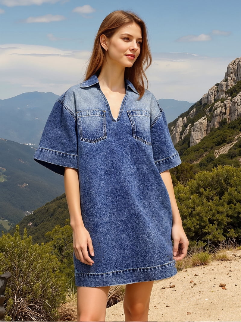 jean dresses near me denim dresses near me Mylie Denim Maxi Dress