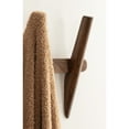 thumbnail image 4 of Kate and Laurel Eland Modern Five-Hook Wall Hanging Coat Rack, 30 x 4 x 12, Walnut Brown, Decorative Wood Coat Rack Wall Mount for Use as Entryway Storage or Mudroom Hooks, 4 of 11