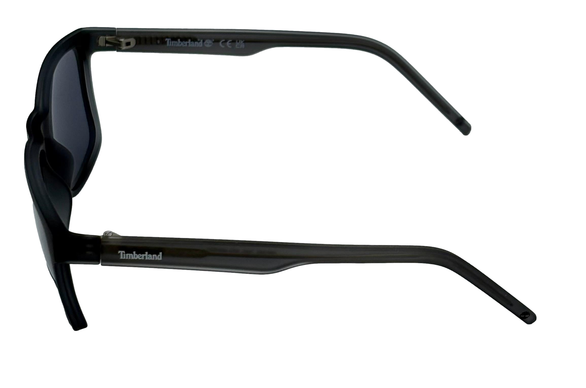 Timberland Polarized Lens Men's Matte Crystal Plastic Square Sunglasses