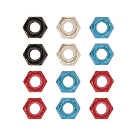 

6 mm Locking Nut Red - 6 Piece