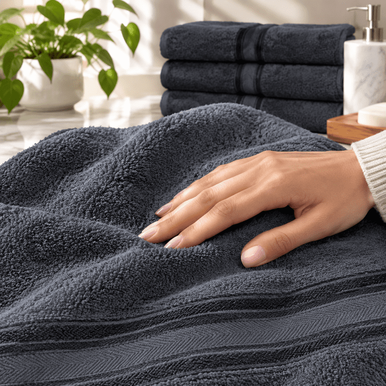 Bath Towel Setton 4 Piece Soft Absorbent - Cool Grey - Walmart.com