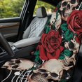 thumbnail image 2 of Psesaysky Red Rose Skull Sweat Towel Car Seat Cover Protector Front Seats for Gym Workout,Running,Swimming,Beach and Hiking,Waterproof Universal Seat Cover for Car,Trucks,Van & SUV, 2 of 7