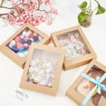 thumbnail image 2 of 24 cajas de regalo con forma de camello, cajas de papel plegables para galletas, cajas de repostería, cajas de cartón kraft para dulces con ventana, 13 x 10 cm, 2 of 7