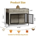 thumbnail image 2 of Waleaf 44 inch Dog Crate Furniture with 2 Storage Drawers,Wooden Dog Kennel for Inside,Tables with Dog Crate for Large Medium Dogs, 2 of 7