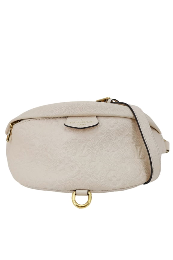 Pre-Owned Louis Vuitton Monogram Empreinte Leather Bumbag Cream
