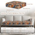 thumbnail image 6 of TSOVTHRID Tropical Hibiscus Floral Leaf Print Couch Cushion Covers, Non Slip Sofa Seat Cushion Covers with Elastic Bottom 3 Pieces Individual Cushions Slipcovers Furniture Protector, 24x24 Inch, 6 of 7