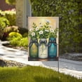 thumbnail image 4 of Welcome Spring Summer Garden Flag With Mason Jars & Daisies Double Sided 12x18 Inch Outdoor Yard Flag Decoration, 4 of 8