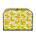 thumbnail image 2 of Fotbe Bananas On A Striped for Four Slice Toaster Cover, Fingerprint Protector, Super Soft Appliance Cover And Dust Cover,Bread Dust Cover & Fingerprint Protection, 2 of 7