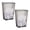 Black-10-Gallon, variant on Mesh Trash Can  Waste Paper Basket Square Office Metal 9.75"l X 9.75"w 12.25"h Set Of 2 Black