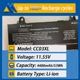 thumbnail image 2 of Batería de repuesto para portátil Mobik CC03XL 53Wh 11.55V, 2 of 7