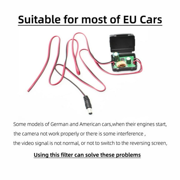 Voltage Regulator Converter Plastic Power Step Down Black Car Power Supply Step Down Dc 24V To 12V 5A For Vehicle Camera Fangkenuo