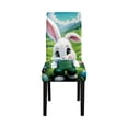 thumbnail image 2 of REK Housse de Chaise Décorative de Pâques, Housse de Chaise Universelle Extensible pour Table à Manger Familiale, Housse de Chaise de Pâques, Ornements de Maison, Housse de Chaise Mignonne, 2 of 4