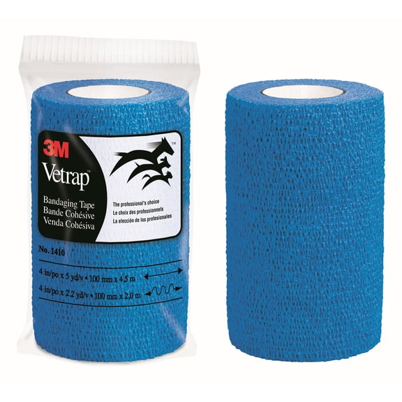 3M Vetrap Bandaging Tape 1410B, 4 in x 5 yd (100 mm x 4,5 m)