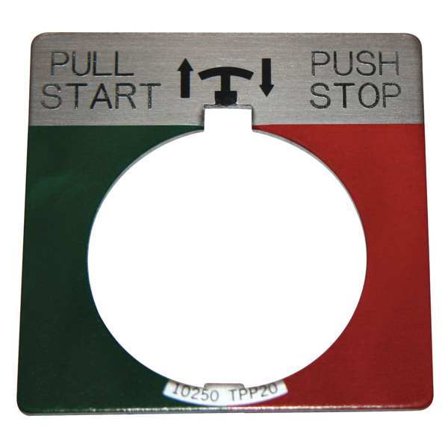 Eaton Legend Plate,Push/Pull,Start/Stop 10250TPP2