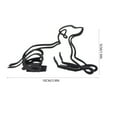 thumbnail image 2 of asddcavvf Metal Statue Abstract Dog Sculpture Animal Collection Decoration Living Room Study Decoration Ironwork Jasmine Ornament, 2 of 4