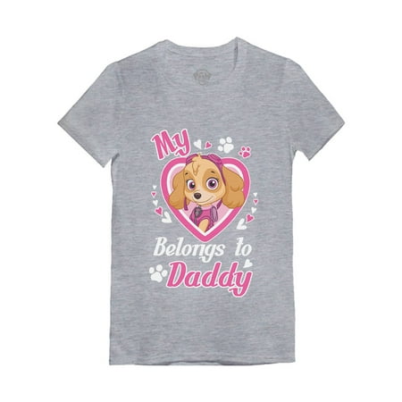 

Tstars Girls Gifts for Dad Father s Day Shirts Paw Patrol Skye my Heart Belongs to Daddy Best Gift for Dad Cool Toddler Kids Girls Gifts for Dad Father s Day Shirts Fitted T Shirt