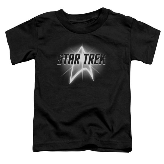 Star Trek Glow Logo Toddler T-Shirt Black