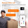 thumbnail image 4 of Xihbxyly Las Mejores Ofertas de Hoy Timbre de Puerta Inteligente Inalámbrico Video y Control Remoto, Timbre Visual con Wifi, Visión Nocturna de Alta Definición, Audio Bidireccional, Timbre de Puerta, 4 of 7
