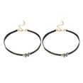 thumbnail image 1 of Collar Necklace Black Artificial Diamond 2Pack 16.1X0.4X0.1In, 1 of 6