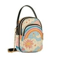 thumbnail image 7 of FORMRS Crossbody Bag for Women Quilted Travel Shoulder Cell Phone Purse with Chain Strap Handbag, Pink Retro Sun, 7 of 7