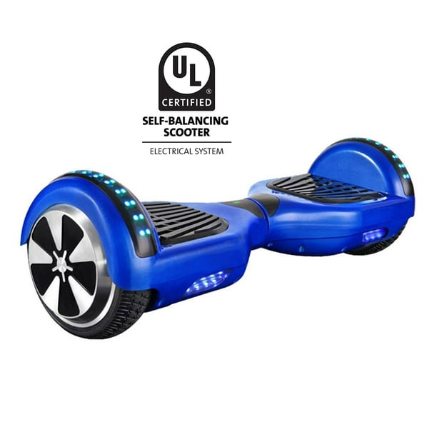Hoverboard de 6,5 Pouces avec Lumière avant, LED Bluetooth UL2272 Certifié – Bleu