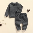 thumbnail image 4 of Pudcoco Autumn Baby Long Sleeve Thick Pullover + Pants,2Pcs Outfits Set,0-24 M, 4 of 7