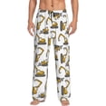 thumbnail image 2 of Lsque Funny Excavator Print Men's Pajama Pants, Lounge Pant - Comfortable Home Wear,Elastic Waistband, Stylish Design-Small, 2 of 9
