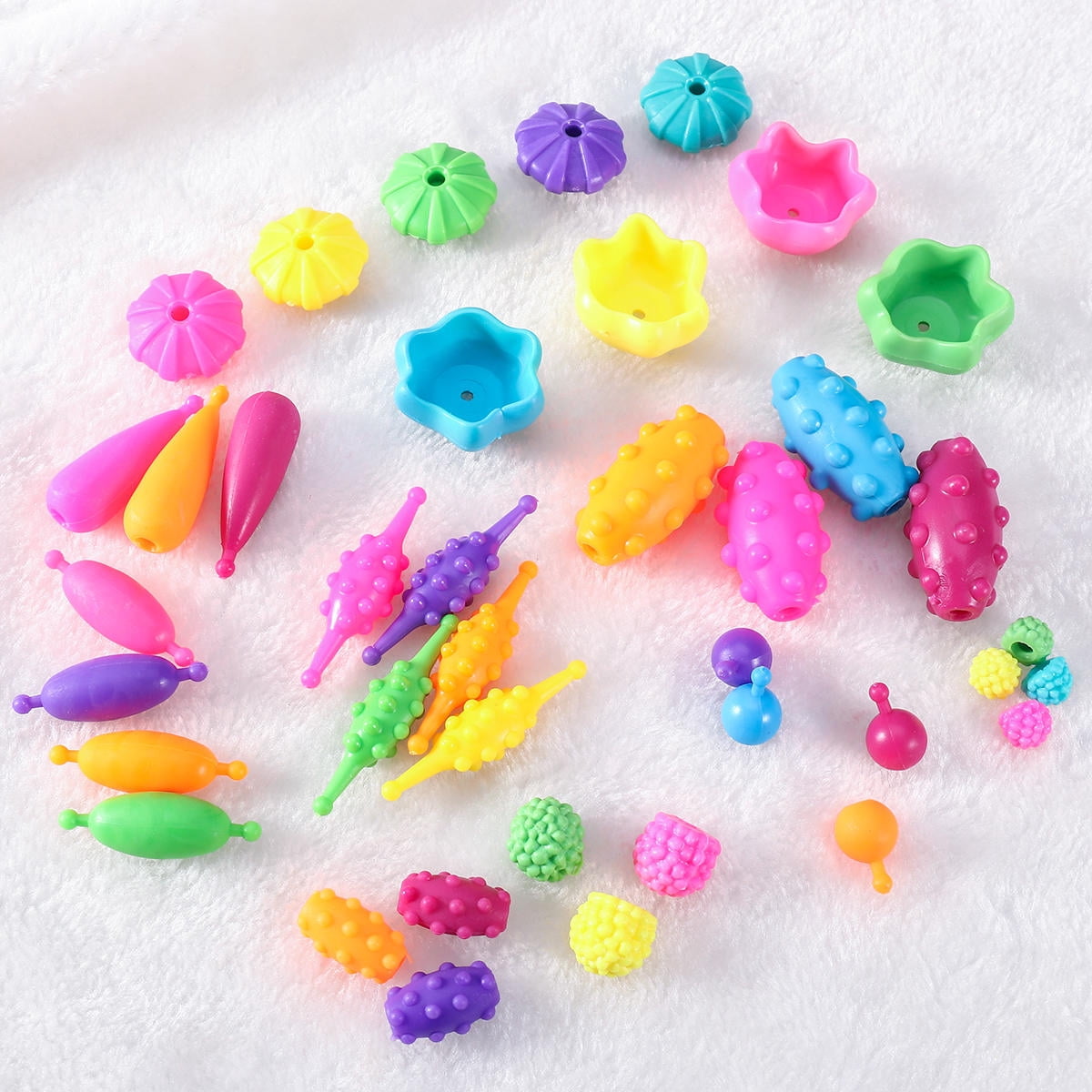 HOMEMAXS TOYMYTOY Snap Beads Set Creative DIY Necklace Bracelet Jewelry Making Kit for Girls Art Crafts Educational Toy