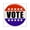 White, variant on CafePress - Vote Button Sticker - Square Sticker 3" x 3"
