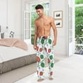 thumbnail image 7 of Cute Strawberry and Flowers Ghost Pajama Pants, Men's Lounge Pants Light with Drawstring and Pockets, Christmas New Year Birthday Father's Day Gifts, 7 of 7