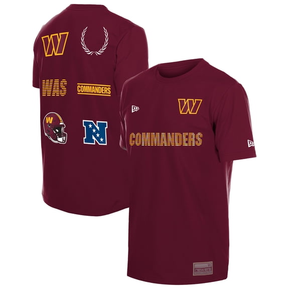 Men's New Era  Burgundy Washington Commanders Match T-Shirt