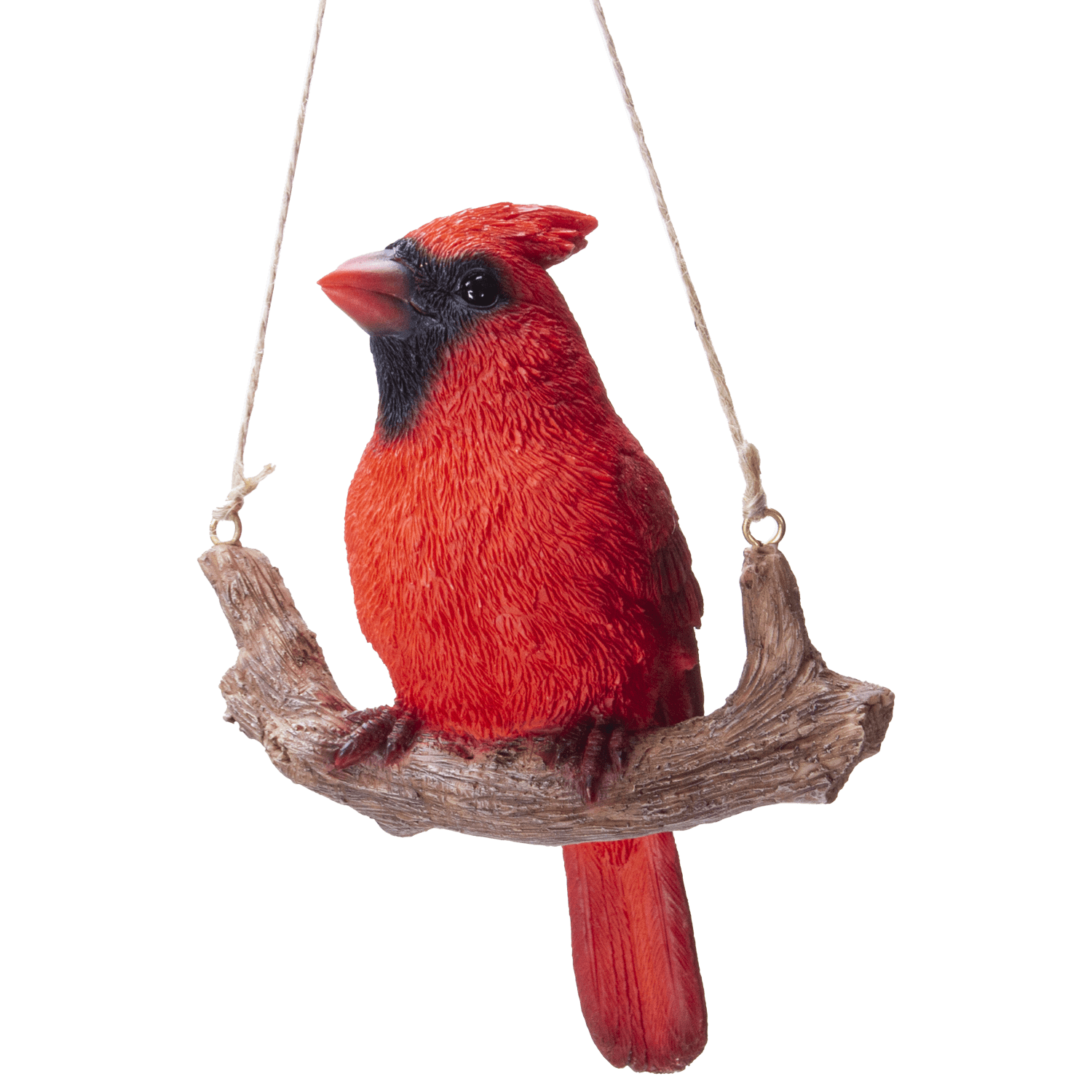 red cardinal garden statue
