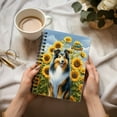 thumbnail image 3 of Shetland Sheepdog Hello Summer Sunshine Sunflowers Spring Retro Vintage Spiral Bound Journal Sheltie Dog Lover Gifts 5x7in Spiral Notebook - 00008, 3 of 5