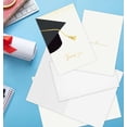 thumbnail image 3 of 50 Pack 4" x 6" Graduation Thank You Cards with Self-adhesive Envelopes, Gold Foil and Blank Inside Greeting Cards for High School College Grad, 3 of 3