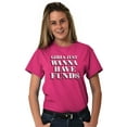 thumbnail image 3 of Girls Just Wanna Have Funds Money Women's Plus Size Graphic Tee Brisco Brands 4X, 3 of 5
