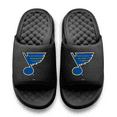 thumbnail image 2 of Unisex ISlide Black St. Louis Blues Primary Motive Slide Sandals, 2 of 5