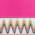 thumbnail image 5 of Spandex Swimsuit Set for Women, Ribbed Contrast High Waisted Tummy Control Bikini 2 Piece, Pink, XXL, 5 of 7