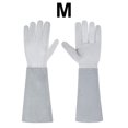 thumbnail image 2 of M/L/TG Gants de Protection à Manches Longues pour Élagage de Fleurs en Cuir Blanc m, 2 of 8