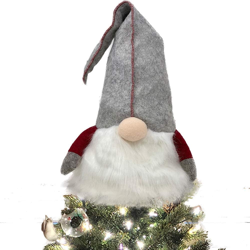 Celebrate A Holiday Gnome Christmas Tree Topper Decoration 25 Inch