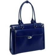 McKlein WINNETKA W Series Laptop Briefcase Navy Genuine Leather (94837)