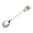 thumbnail image 3 of Stainless Steel Enamel Spoon Coffee Stirring Spoons Delicate Teaspoon Dessert Scoop (Blue Rose), 3 of 8