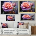 thumbnail image 4 of Designart "Misty Rose Spectrum Ethereal Hue III" Landscapes Framed Wall Art - Traditional Pink Rainbow Bedroom Framed Canvas Wall Art, 4 of 6