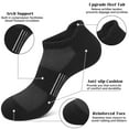 thumbnail image 6 of Loritta Womens Ankle Socks, Athletic Running Socks Cushioned Colored Socks 6 Pairs, Size 6-8, 6 of 6