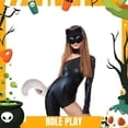 thumbnail image 4 of 1 unidad colgante de cola de animal 3D para mujer con pompones y cola peluda de moda de 50 cm para Halloween, 4 of 5